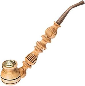 Handmade Wooden Tobacco pipe (amber)
