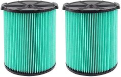 2 Pack Replacement Filter for Craftsman CMXZVBE38753 CRAFTSMAN 3875 HEPA Media Wet Dry Vac Filter for 5 to 20 Gallon Shop Vacuums (9-38753)