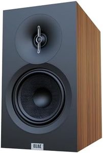 ELAC Debut 3.0 DB53-WN Bookshelf Speakers, Walnut (Pair) - 1” Aluminum Dome Tweeter & 5.25” Aramid Fiber Woofer - 2-Way Bass Reflex - 48Hz to 38KHz Response