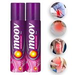 Moov Fast Pain Relief Spray - 50g (Pack of 2) | Suitable for Back Pain, Muscle Pain, Joint Pain, Knee Pain | 100% Ayurvedic Formula | Suitable for Sports & Gym related injuries