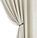 Pom Pom Ivory Blackout Curtains for