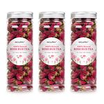 MQUPIN Rose Bud Tea Dried Red Rose-100% Natural Pure Flower Edible Buds Tea Culinary Food Grade Red Rosebud for Drinking DIY Gift (250g/3Packs)