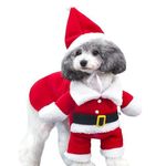 Bhumi Enterprise Pet Dog Cat Christmas Santa Hat with Scarf Xmas Costume Dress (XXXL)