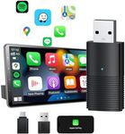 Mini Wireless Carplay Adapter, Auto-Connect for Cars with OEM Wired CarPlay, Convert Wired to Wireless CarPlay, Carplay Dongle for Cars from 2016+ & iOS 10+, Online Update (Black), Not for BMW, Tesla