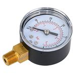 1/8inch BSPT Mechanical Pressure Gauge Manometer for Air Oil Water (0-60psi,0-4bar)