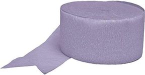 Amscan Crepe Streamers, Lavender