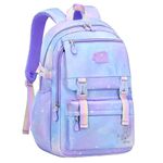 ADSON Cute Kawaii Princess Elsa Standard Backpack Travel Bookbag For Women & Men Boys Girls With Compartments Elementary School College Students Backpack Durable Water Resistant (Multi Colour)