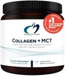 Designs for Health Collagen + MCT, Unflavored - Hydrolyzed Grass-Fed Collagen Peptides with MCT Oil Powder to Promote Mental Focus, Sustained Energy, Skin & Gut Health (30 Servings)