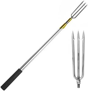 1-3 Teeth Harpoon with 8MM Replacement Thread, Suitable for Outdoor Activities Such as Frog Performances, Fishing and Hunting