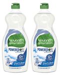 Seventh Generation Dish Liquid, Free & Clear, 25 oz, 2 pk