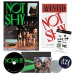 ITZY Album - NOT SHY [ B ver. ] CD + Photobook + Photocards + Lyric Accordion Book + TATTOO STICKER + POSTCARD SET + OFFICIAL POSTER + FREE GIFT