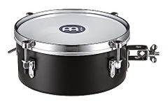 Meinl Percussion Drummer Snare Timbales - Drum with 8-inch Diameter - With Snare and Mount - Steel, Black (MDST8BK)