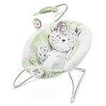 Fisher-Price Baby Snow Leopard Deluxe Bouncer, Bouncing Baby seat with Soothing Music, Sounds, and Vibrations