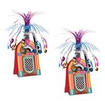 Beistle S57765AZ2 Jukebox centerpieces, Cardboard, Multicolor