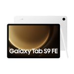 Samsung Galaxy Tab S9 FE Tablet with S Pen, 128GB, Long-lasting Battery, Silver, 3 Year Manufacturer Extended Warranty (UK Version)