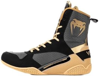 Venum Elite Boxing Shoes - Black/Beige