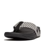 FitFlop Women's Surfa Flip-Flop, Multi-tone Black, 8