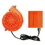 Upgraded Mini Blower Fan for Inflatable Costume Battery Case for Blow Up Halloween Costume (Orange）