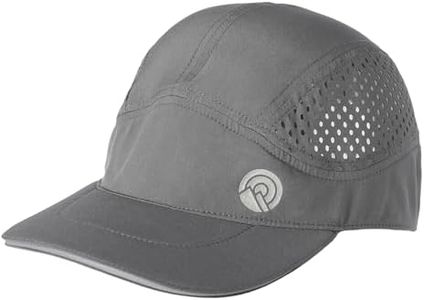 OutdoorEssentials Running Caps for Men - Running Hats for Women - Jogging Cap - Gym Hats - Tennis Cap - UPF Hat Gray