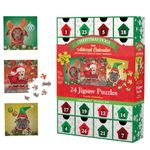 Eurographics Christmas Dogs Advent Calendar with 24 Christmas Jigsaw Puzzles (8924-5738)
