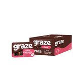 Graze Dark Chocolate Cherry Tart - Vegetarian Healthy Snacks, Natural Flavours - Packaging may vary - (9 x 40g Snacks)