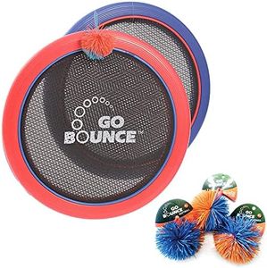 Playlearn Trampoline Tennis Set Throw and Catch Ball Disc Play for Kids-Toss and Catch Game Children Bat Ball Catcher Set-Trampoline Paddle Ball For Outdoor Games