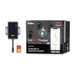 Qubo Wired Car GPS Tracker from Hero Group (Remote Engine Cut-Off) | Live Tracking + Engine ON-Off Alerts | Anti-Theft, Towing & Accident Alerts | Installation Support | Car Pro | 12 Months SIM Data |