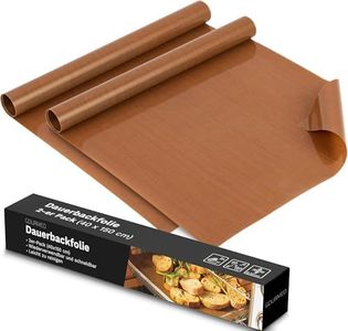 GOURMEO Set Carta Forno Riutilizzabile - 2 Rotoli di Fogli Tappetino da Forno - 40 x 150 cm - Carta Ritagliabile e Lavabile in Lavastoviglie Antiaderente - Per Pane, Carne, Verdure