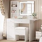 LIKIMIO Vanity Desk with Drawers & 