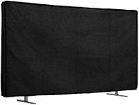 kwmobile Dust Cover for 75" TV - Linen TV Display Protector for TVs - Protect Your TV Screen - Black