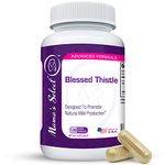 Mama's Select Blessed Thistle Breastfeeding Supplement, High Potency Vegan Capsules, 120 Capsules