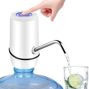 Water Dispenser for 5 Gallon Bottle, Electric Water Pump for 5 Gallon Jug with Switch and USB Charging, Portable Automatic Water Jug Dispenser for Camping, Travel, Home, Kitchen, Office