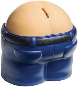 BigMouth Inc. Fanny Bank – Hilarious Butt Shaped Bank – Makes 6 Different Fart Sounds, Great Gag Gift