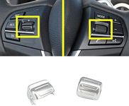 Silver Car Multi-function Steering Wheel Control Button For BMW 1 2 X1 X2 X3 X4 X5 X6 F52 F45 F46 F49 F39 F25 F26 F15 F16