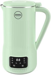 20oz Nut Milk Maker Machine - Multi-Functional Automatic Almond Milk Machine with 10 Blades, Plant-Based Milk, Oat, Soy, Oat, Dairy Free Beverages with 12 Hours Timer/Auto-clean/Boil（green）