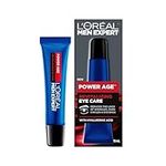 L'Oréal Paris Men Expert Power Age Revitalizing Eye Care, with Hyaluronic Acid, Reduces the Look of Wrinkles, Dark Circles & Eye Bags 15 mL