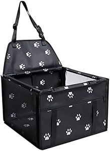 GENORTH Medium Dog Car Seat Puppy Pet Booster Seat Pet Seats for Cars Vehicles Pet Travel Safety Car Seat for Medium Dogs Up to 20lb, Folding Travel Bags for Dogs or Other Pet