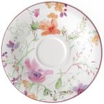 Villeroy & Boch – Mariefleur Basic Coffee Saucer, Beautiful Premium Porcelain Saucer with Playful Flower Decoration, Dishwasher Safe, 16 cm