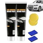 Car Scratch Removal Wax,Car Scratch Removal Kit, Professional Car Scratch Repair Agent, Body Compound Car Scratch Remover Kit for Deep Scratches (2Pcs)