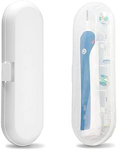 2 Pack Travel Electric Toothbrush Case, Oral-B Electric Toothbrush Holder Cover, Portable Hard Plastic Toothbrush Store Box Bag Fits Oral-B Pro 1000, Pro 2000, Pro 3000