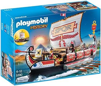 PLAYMOBIL History 5390 Galera Romana, Arco Flotante, Juguetes para niños a Partir de 6 años