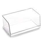 BINO | Stackable Plastic Storage Bins, Large | THE MYRIAD COLLECTION | Multipurpose Bins | Pantry Organizers And Storage | Home Organization Containers | Clear Plastic Fridge Bin | Freezer Organizer