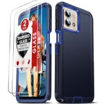 LeYi for Moto G Stylus 2023 Case: Motorala G Stylus 5G 2023 Case with 2Pcs Screen Protector, Military Grade 3 in 1 Shockproof, Heavy Duty Protection Phone Case for GStylus 5G 2023 XT2315, Blue