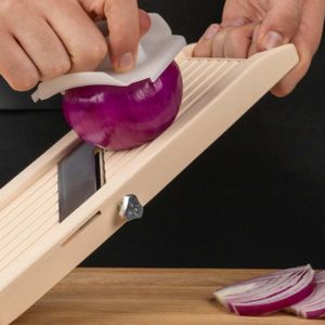 Benriner Mandoline Slicer – Adjustable Blade, Ivory