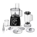 Bosch MultiTalent 3 MCM3201B 800W 2.3L Food Processor with 2 speeds, 1 litre blender and/Slicing/Grating/Beating attachments. AMAZON EXCLUSIVE - Black