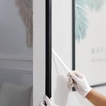 Gaahing Aluminum L Molding Corner Guards, Peel and Stick Trim for Wall Protection, Door Frame, Tile Edge (3Pcs x 2.9ft x 0.8in, Matte Black)