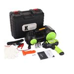 JANVITHA DC 12V Electric Hydraulic Car Jack with Electric Impact Wrench Digital Tire Inflator and LED Light | Repair Tool Kit 5 in 1 Set | Weight Capacity 5 Ton |JCJDS5T-EM (Height Upto 17.7 Inches)
