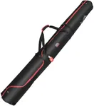 KEMIMOTO Ski Bag, 360° Fully Padded Ski Bag, Fit Skis Up to 74.8 inches (190cm), Water-resistant and Durable Perfect for Road Trips and Air Travel Transport