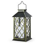 OxyLED Solar Lanterns for The Garden, Solar Lantern Garden IP44 Waterproof Flickering Hanging Metal Candle Solar Lights Outdoor Garden Solar Lantern for Patio Fence Tree Table Wall Warmwhite