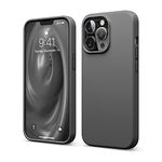 elago Liquid Silicone Case Compatible with iPhone 13 Pro Case (6.1"), Premium Silicone, Full Body Protection - 3 Layer Shockproof Phone Cover, Anti-Scratch Soft Microfiber Lining (Dark Grey)